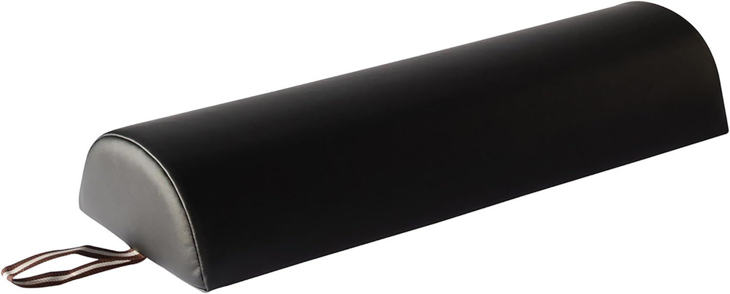 Master Massage tables 9" Large Half Round Semi-round Pillow Cushion Massage Bolster 9"x26" ,Black