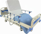 Glory Medical PAM-3C Hospital Bed - Chair position Adjustable Electric Hospital Beds for Home and Commercial Use, Locking Casters, Includes Foam Mattress, Bed Tray & Bed Sheets (x2)