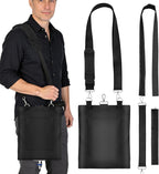 Catheter Bag Holder, Urine Drainage Bag Holder, Zipper Pipe Sleeve & Adjustable Strap, for Urostomy Privacy & Dignity, Straps for Wheelchair, Walker & Bed, Men & Women (Black)
