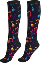 Compression Socks Knee High Circulation Support Socks For Women Men Athletic Running Work Hiking Cycling Travel
