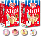 Joy Ice Cream Cones - Mini Cups 42 ct, Pack of 2 By Lyza's Sweets & Treats
