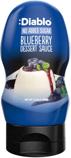 Diablo Blueberry Dessert Sauce | No Added Sugar | Gluten Free | Diabetic Friendly | Hamper Available - Perfect for Gifting | 350g 12.35oz