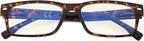 CessBlu Blue Light Filtering Computer Glasses Anti UV Rays Glare Reader Eyeglasses for Men Women Reading Digital Screen