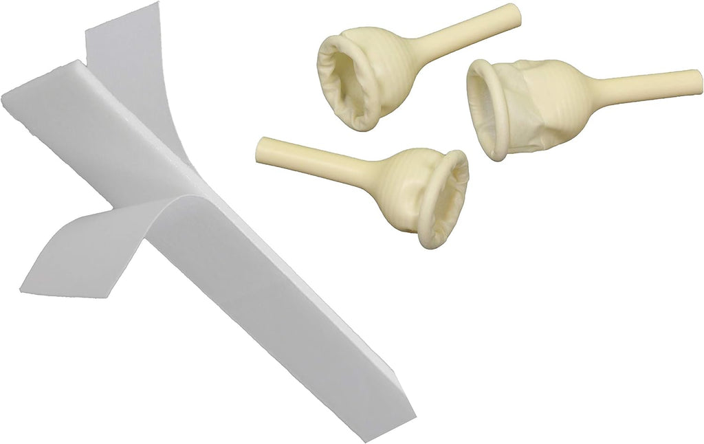25 Rubber Urinal Bag Male External Catheter Single use with Adhesive Strip 25 Count (Pack of 1) ((XLarge 35 mm 1.37 Inches))