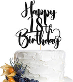 Happy Birthday 18th Cake Topper，Boys/Girls18th Birthday,18th Anniversary Party Cake Topper Decorations/Dinner Party Decorations (18)