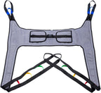 Toileting Sling Hoist Sling Patient Lifts Medical Lift Equipment Bariatric Handicap Lift Commode Sling with Four Point Support,B
