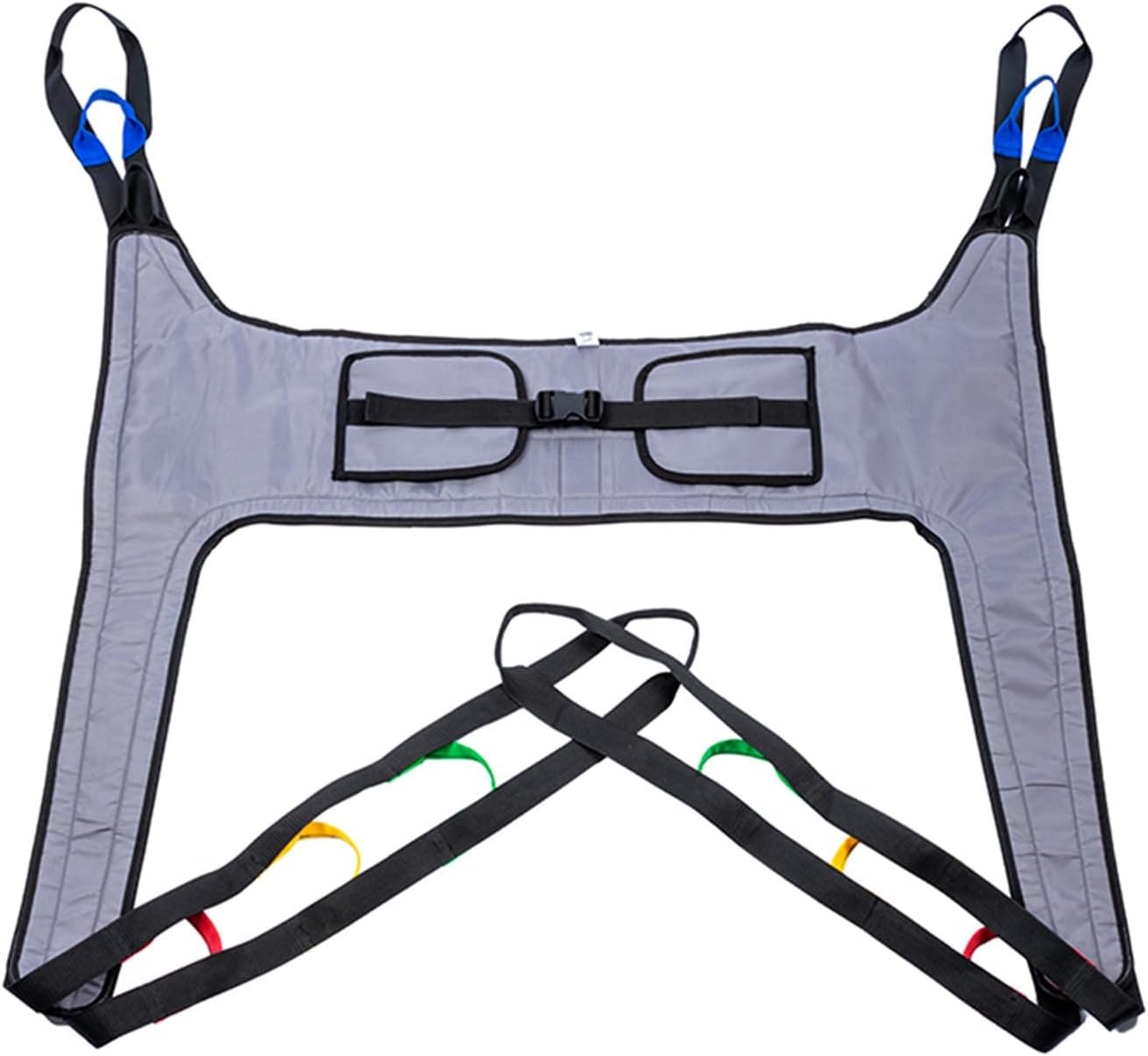 Toileting Sling Hoist Sling Patient Lifts Medical Lift Equipment Bariatric Handicap Lift Commode Sling with Four Point Support,B