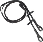 HORZE Slender Grippy Horseback Riding English Web Reins with Hand Stops