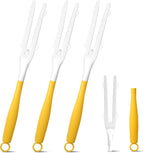 3 Pack Replacement Duster Handles – Compatible with Swiffer Duster Refills, Extendable & Detachable Mop Handles for Tight Spaces (Yellow)