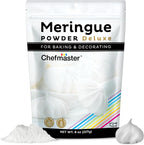Chefmaster Meringue Powder Deluxe, Professional-Grade Egg White Substitute for Meringue Cookies, Pie Filling, Royal Icing, Non-GMO, Easy-to-Use, Made in USA, 8 oz