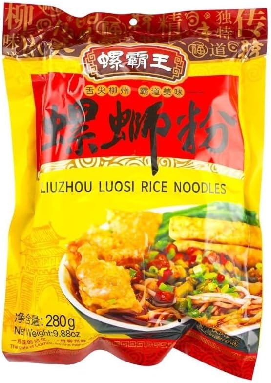 Liuzhou River Snail Rice Noodles from China, Classic and Authentic Flavor, with Abundant Ingredients, Original Taste, 280g (9.87oz) - (3 Pack)
