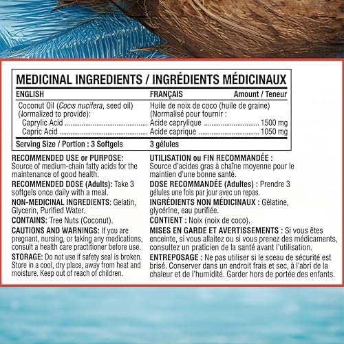Dr. Boz - C8:C10 MCT Oil Supplement (330 Softgels) - Doctor Approved - Natural Energy & Mental Focus - Increases Ketones - Made from Pure Coconut Oil - Made in The USA - Self Care