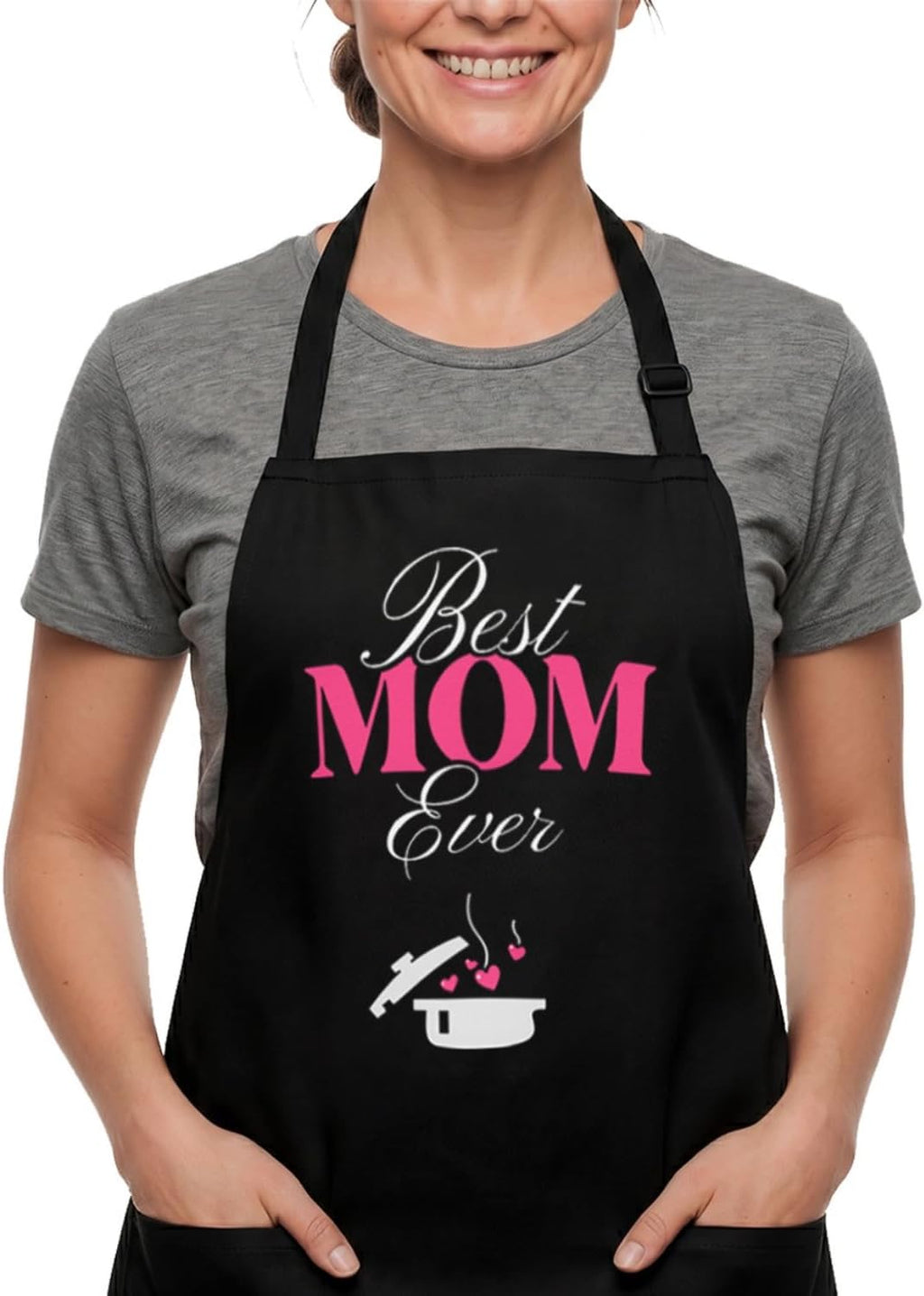 Funny Cooking Apron - Kitchen Chef Grilling Apron - 2 Pockets & Long Straps - Adjustable - Men & Women Aprons