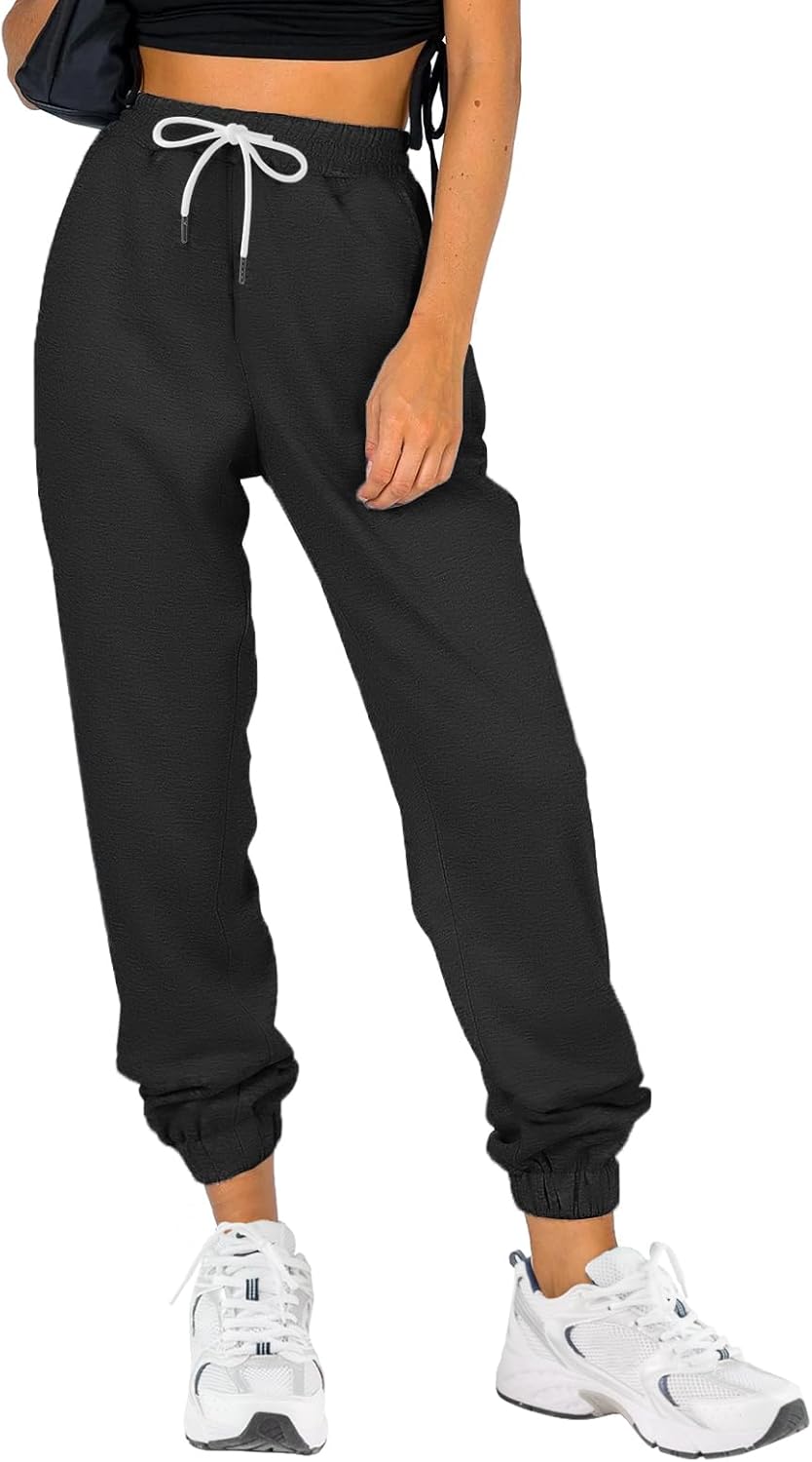 ATHMILE Sweatpants Women Fall Fashion 2026 Baggy Joggers Workout Lounge Lightweight Comfy High Waisted Athletic Sweat Pants