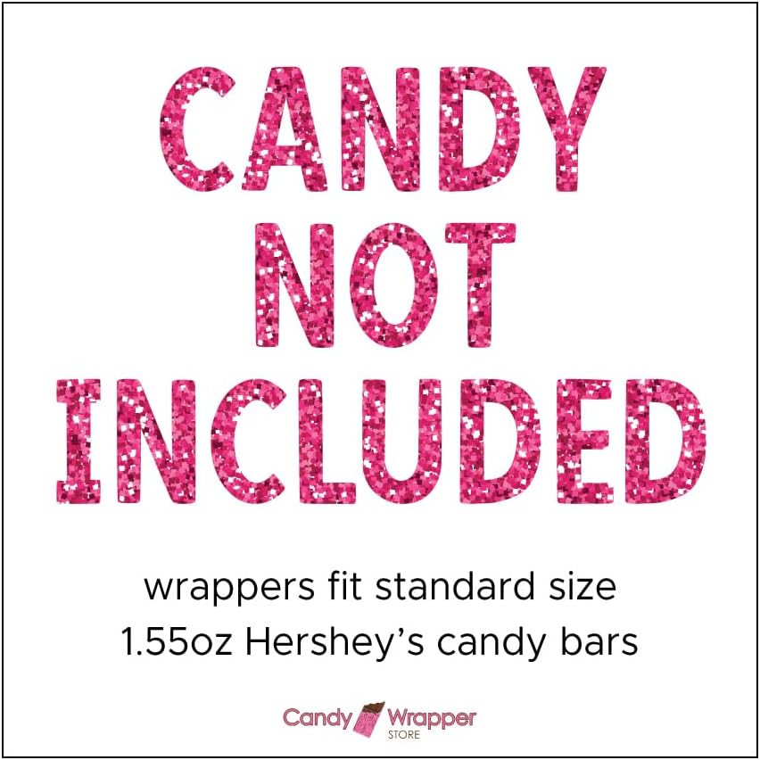 Happy Father's Day Marquee Personalized Candy Bar Wrapper - Set of 36