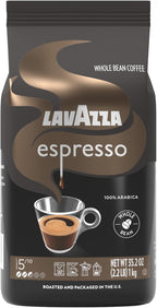 Lavazza Espresso Whole Bean Coffee, Medium Roast, 100% Arabica, 2.2 lb Bag (Pack of 1)