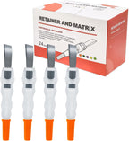 Dental Tofflemire Matrix Bands, 180° Adjustable Dental Pro Matrix Band Metal Restoration Matrix Bands, Dental Sectional Matrix Band (Orange)
