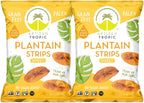 ARTISAN TROPIC Plantain Strips - Vegan, Paleo, Gluten Free Chips – Whole 30 Approved Foods Non-GMO Healthy Snack for Lunches, Dipping, Parties - Baked Banana Chips – Naturally Sweet (4.5 Oz - 2 Pack)