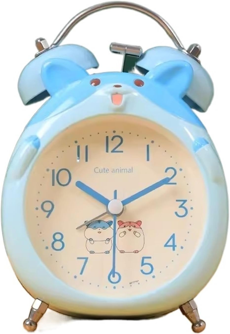 GRFIT Cute and Powerful 5 Inch Digital Alarm Clock for Kids, with Night Light, Battery Operated, for Living Room, Bedroom, Bedside Desk Alarm Clock (Color : B)