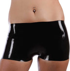 Black Latex Rubber Gummi Hot Pants Boxer (one Size)