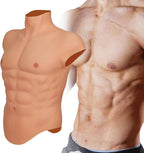 Silicone Muscle Suit Fake Male Chest Realistic Fake Muscle Costume Simulation For Cosplay Halloween Transgender