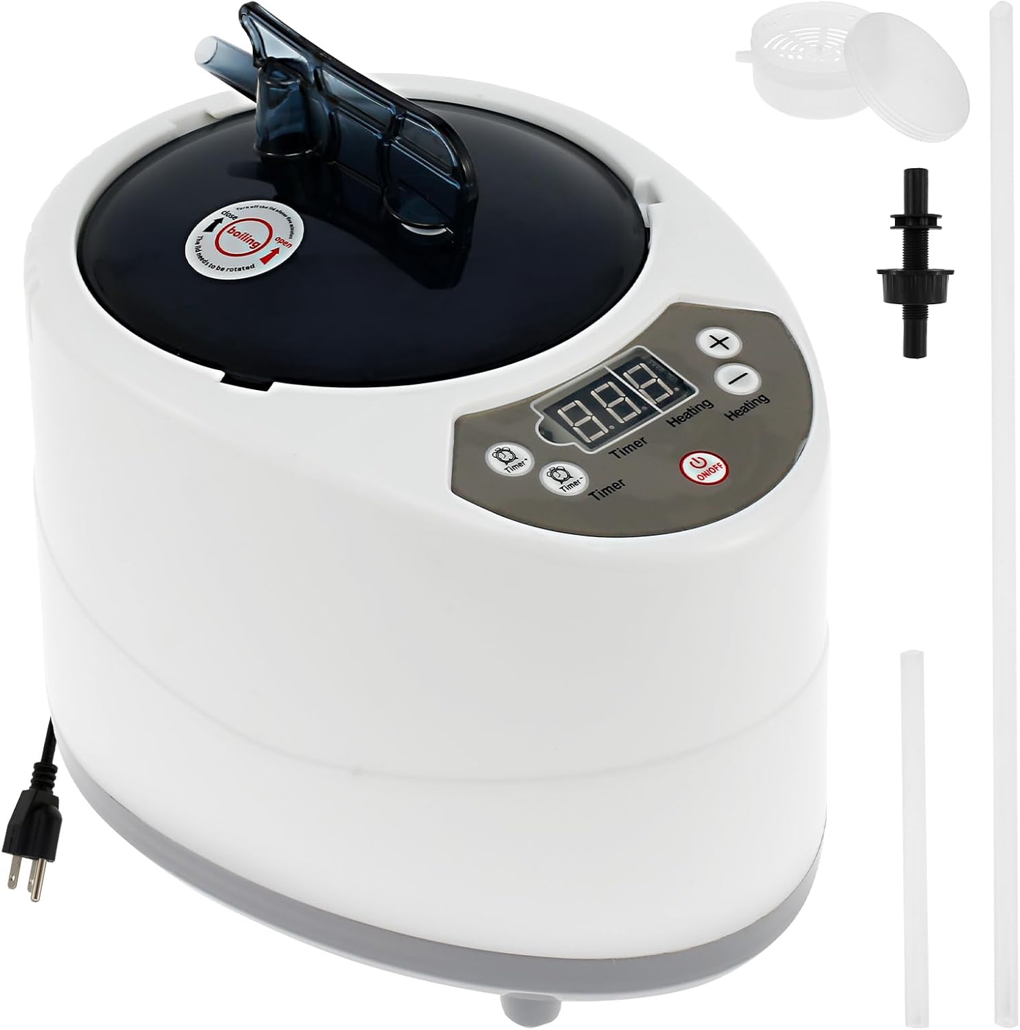 Sauna Steamer Machine, 1000w Us 3l Large Capacity Steam Pot Generator with Protection, Portable Sauna Steamer, Efficient Sauna Steamer Pot for Bath Tub Sauna Room