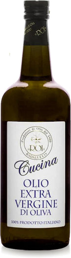 ROI Extra Virgin Olive Oil from Italy - Cucina Ligurian, First Cold Pressed, Pure, Polyphenol Rich Italian EVOO - 34 fl oz (1 Liter)