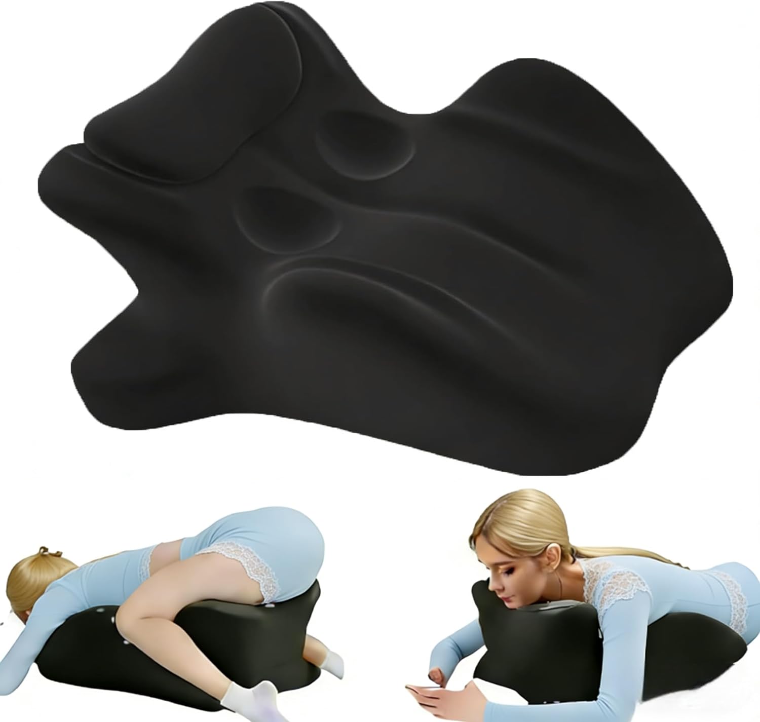 Couple Sweet Pillow Wedge Pillow, Couples Intimacy Memory Foam Cushion Position Support Pillow, Multi-functional Comfort Back Support for Bedroom Home