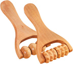 Wooden Foot Massager Roller Handheld Acupoint Massage Tool for Neck Shoulder Back Legs and Feet Relaxation Compact and Lightweight Design