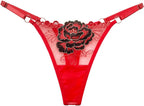 Women's Comfortable Rose Playful Hollowed Out Sexy Underwear Underwear Women plus Size Sexy Lace boxers Hipster