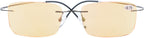 CessBlu Rimless UV Blue Light Filter Glasses Titanium Computer Eyeglasses Men Reading