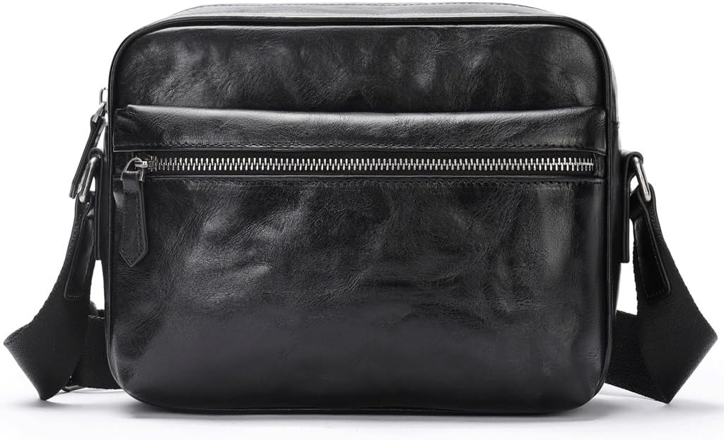 Crossbody Bag Single Shoulder Leather Grab Print Men's Backpack