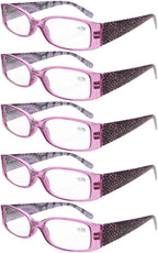 Eyekepper 5 Pairs Reading Glasses for Women Reading Inlcude Reader Sunglasses