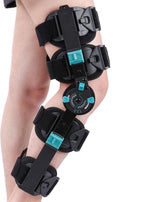 Hinged Rom Knee Brace, Adjustable Post Op Knee Immobilizer for Recovery Stabilization, ACL, MCL and PCL Injury, Medical Orthopedic Support Stabilizer After Surgery for Left and Right Leg