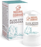 Natural Elephant Alum Stone Deodorant Stick 60g (2 oz) Natural Unscented Aluminum Free Salt Stone for Men and Women