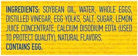 Hellmann's Mayonnaise Real Mayo For A Creamy Sandwich Spread or Condiment Rich in Omega-3 ALA,Gluten Free 30 oz,(Pack of 2)