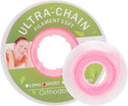 Colourful Elastic Power Chain for Braces Dental Orthodontic Powerchains 3 Sizes Ortho Rubber Band(Continuous,Pink 20#)