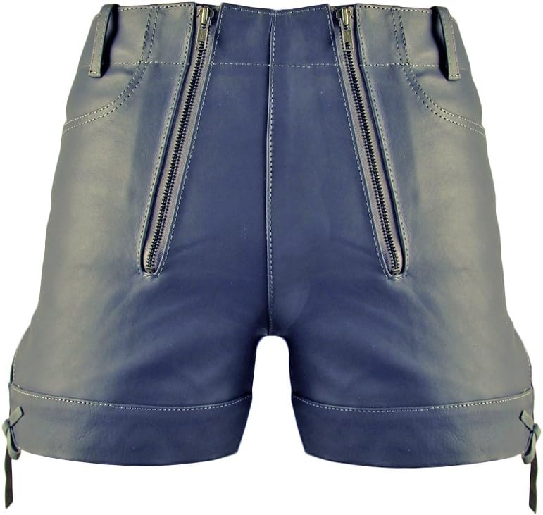 Bockle® Gray Bavarian Men Leather Shorts Hot Pants Trousers