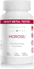 Morosil - Moro Red Orange Extract from Italy | Clinically Tested | Plant Based | Blood Orange | Non-GMO, Gluten Free, 30 Vegetable Capsules | Made in USA