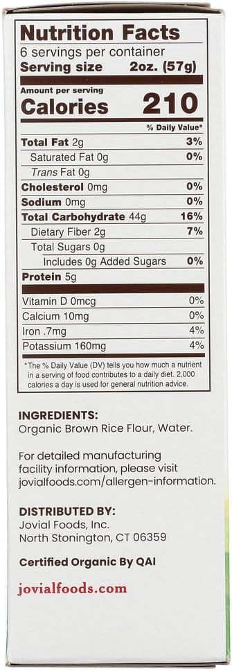 JOVIAL PASTA BRWNRCE ORG PENNE R 12OZ