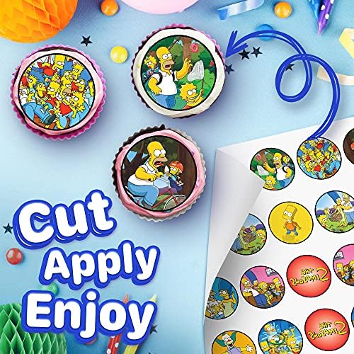 30 x Edible Cupcake Toppers – Family Fun Adventure-Inspired Collection of Edible Cake Decorations | Uncut Edible on Wafer Sheet
