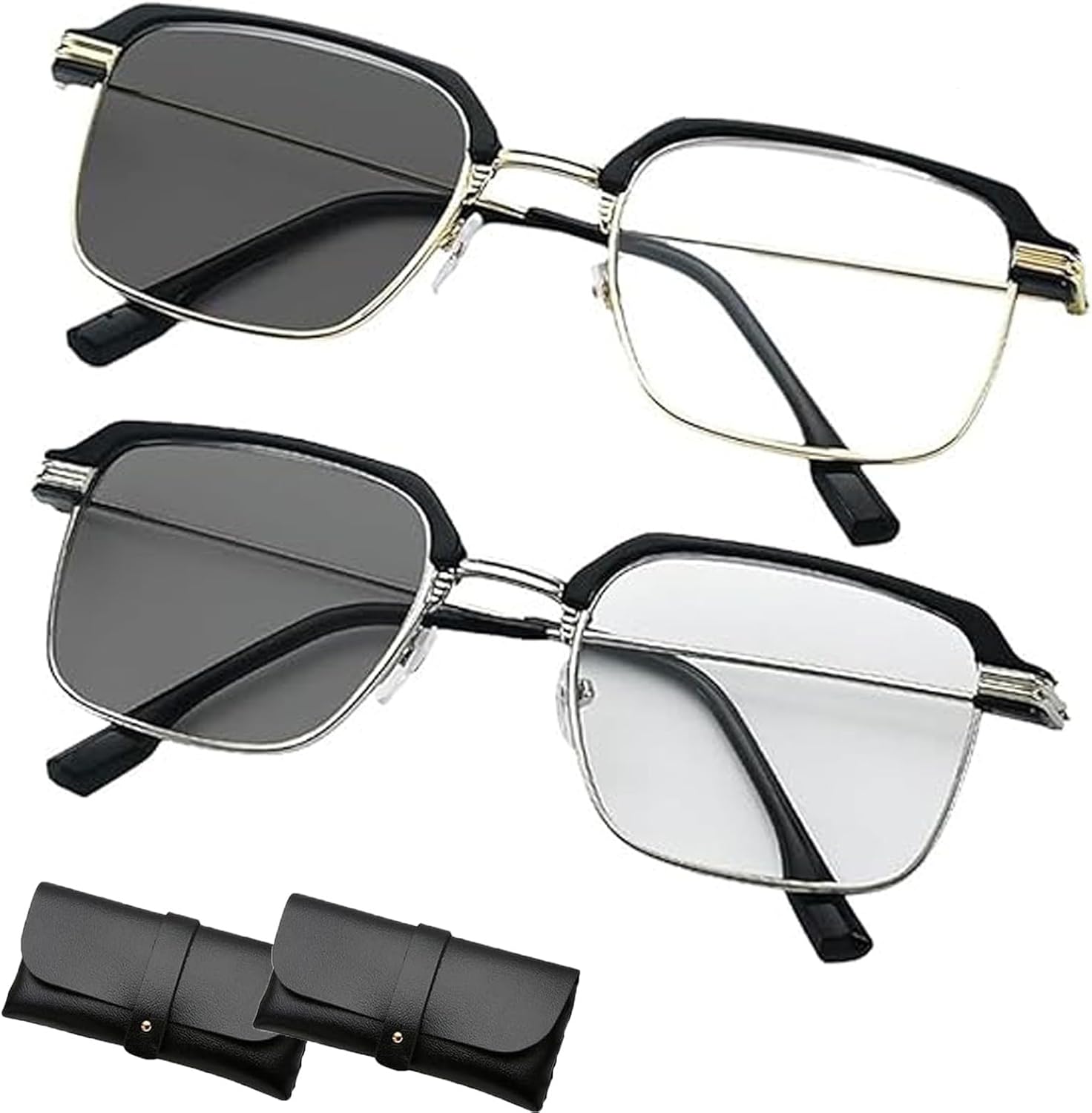 High-Definition Eye Protection Blue Light Filter Intelligent Zoom, Auto Focus Glasses Self Adjusting for Men Women