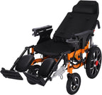 20Miles Long Travel Range,Lightweight Reclining Electric Wheelchair for Adults,All Terrain Foldable Intelligent Motorized Wheelchair,Power Reclining Wheelchair for Travel and Daily Use(Wider 21")