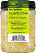 Raw Organic Sauerkraut, 50 oz, ORGANIC GREEN CABBAGE, SEA SALT*, GARLIC.