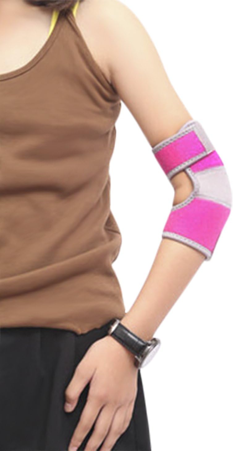 JIAHG Kids Elbow Support Brace Girls Boys Breathable Sport Protector Compression Elbow Sleeve Adjustable Neoprene Elbow Brace Football Cycling Arm Wrap Elbow Support Injury Elbow Pad Guard Bandage