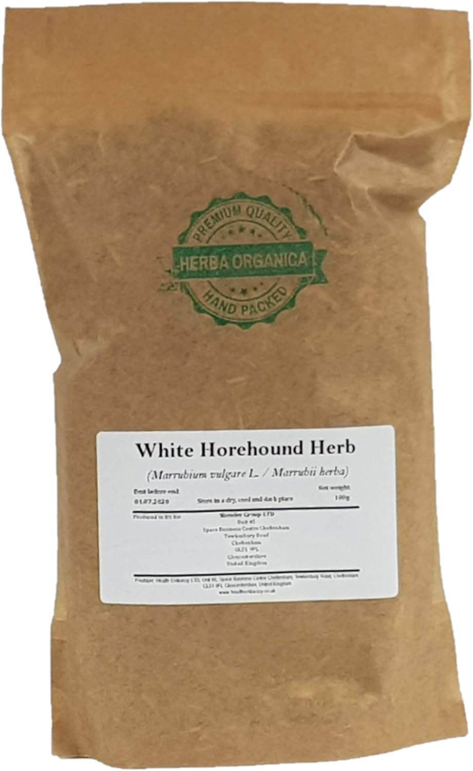 Herba Organica White Horehound Herb - Marrubium L - Herbal Tea (100g)