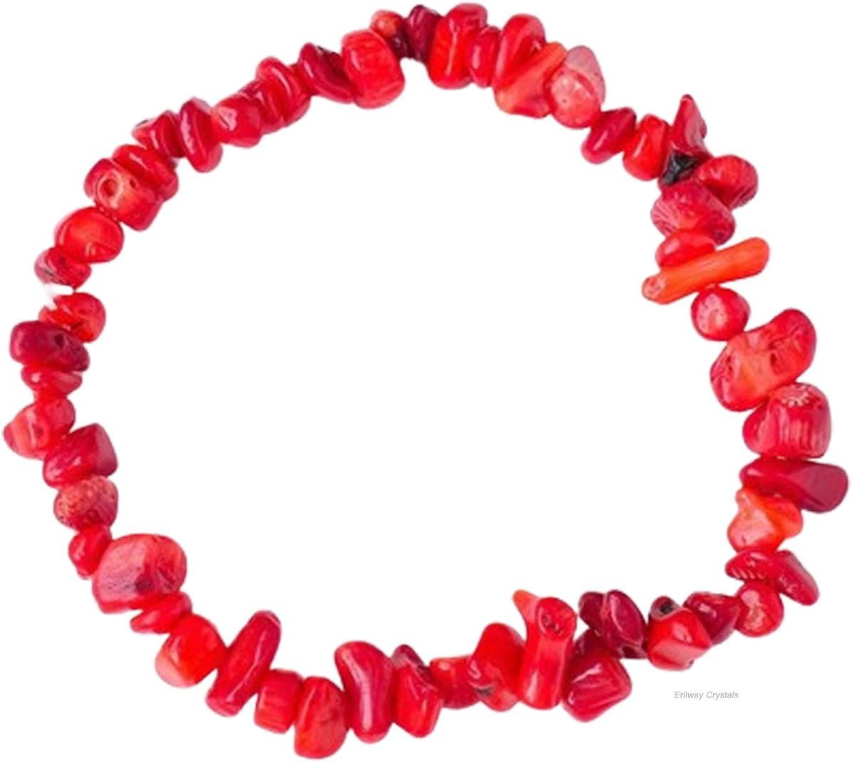 Erliway Crystals Stretch Bracelet Irregular Beads Stretch Bracelet Healing Crystals Chips Bracelet Natural Gemstone Bracelets for Women Jewelry Reiki Meditation