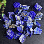 Lapis Lazuli Raw Crystals, Large 1.25-2.0" Healing Crystals Natural Rough Stones Crystal for Tumbling, Cabbing, Fountain Rocks, Decoration, Polishing, Wire Wrapping, Wicca & Reiki