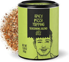 Just Spices Spicy Pizza Seasoning, 1.58 OZ I A Versatile Topping for Pizza, Focaccia & Dips I Featuring Red Peppers, Tomato & a Hint of Marjoram