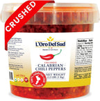 Crushed Calabrian Chili Peppers Paste, 2.2 lb (1 kg) Spread, Chopped, Grown and Packed in Calabria Italy, Authentic Italian, Spicy and Savory Taste, L'Oro Del Sud